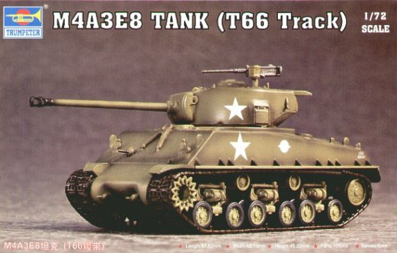 Trumpeter Maquette M4A3 Sherman E8 1/72