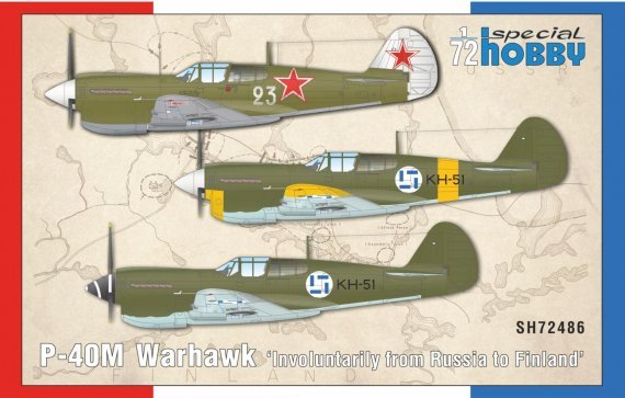 1/72 P-40M Warhawk Involuntarily from Russia to Finland