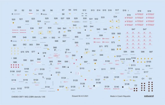 1/48 MiG-23BN stencils decal