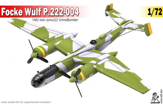 1/72 Focke-Wulf Fw P.222-004 German 1942 bomber project
