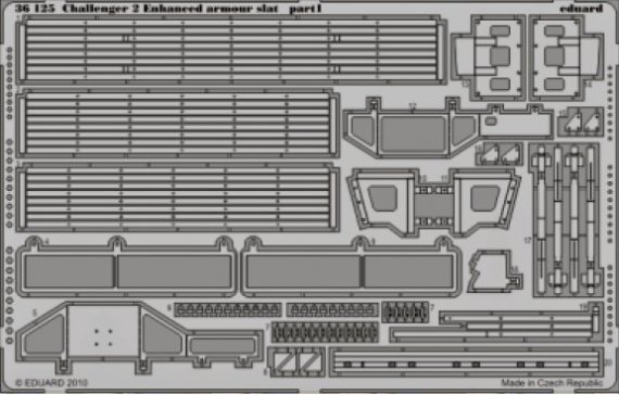 1/35 Challenger 2 Enh. armour slat (TRUMP)