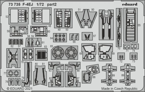 1/72 McDonnell F-4EJ Phantom cockpit and external details