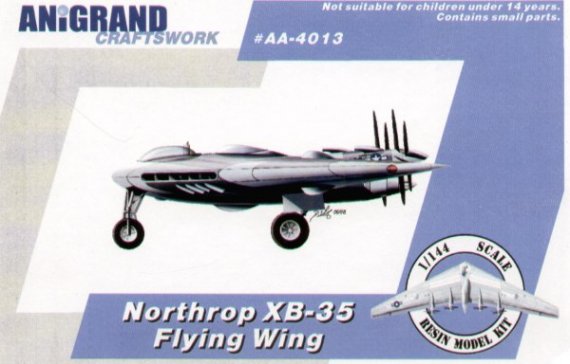 Anigrand 1/144 Northrop XB-35 Flying Wing + 3 bonus