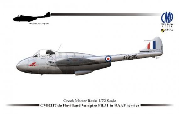1/72 De Havilland Vampire FB.31 in Raaf Service