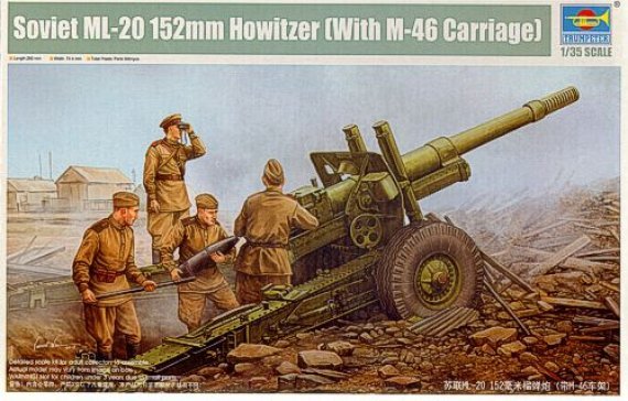 1/35 ML-20 152mm Soviet Howitzer w/ M-46 Carriage
