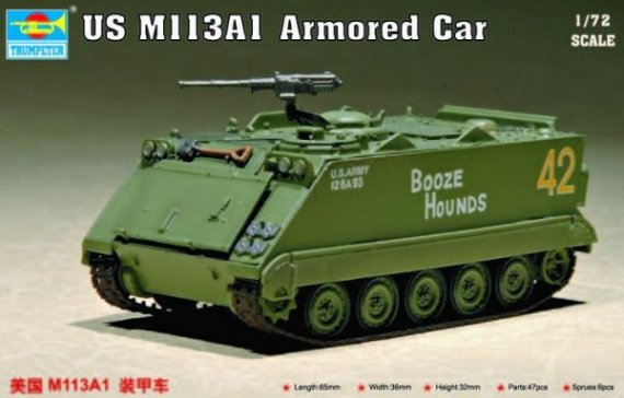 Trumpeter Maquette APC M113A1 U.S. Army 1/72
