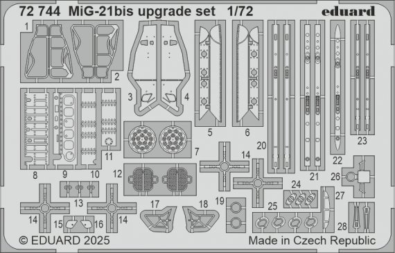 1/72 SET MiG-21bis upgrade set for Eduard