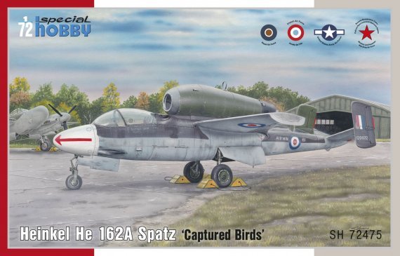 1/72 He 162A Spatz Captured Birds