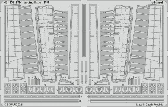 1/48 SET FM-1 landing flaps for Tamiya