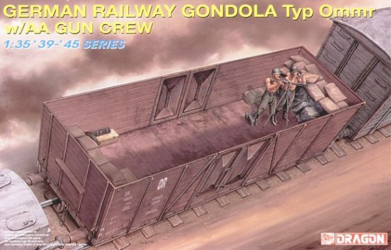 1/35 German Railway Gondola Tyo Ommr w/AA Gun Crew