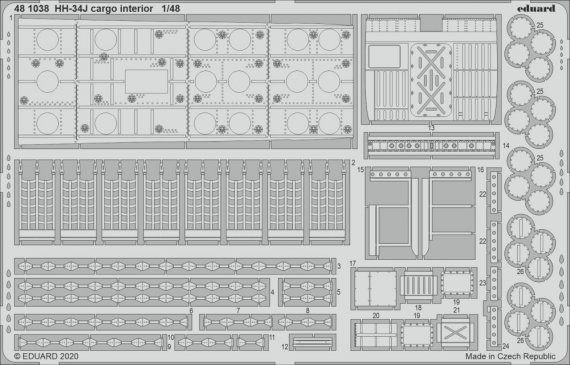 1/48 SET HH-34J cargo interior