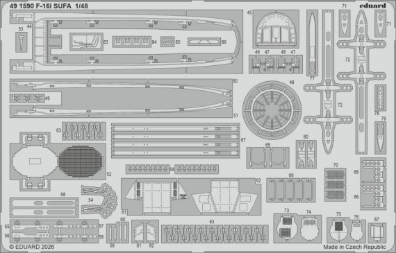 Eduard 1/48 Set F-16I Sufa Kinetic Gold Edition