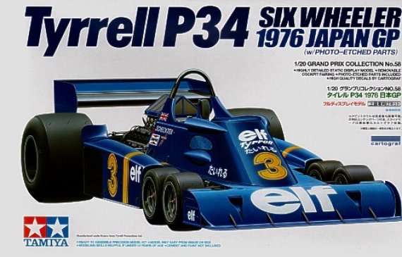 1/20 Tyrrell P34 1976 Japanese GP with etch parts