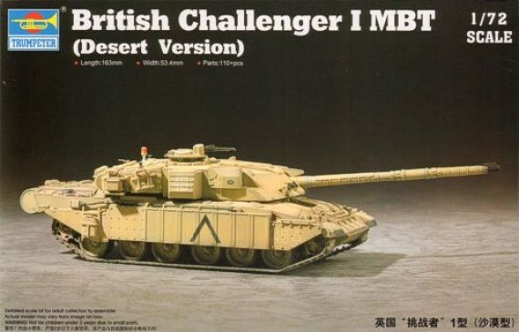 1/72 British Challenger 1 with Upgrade Armour