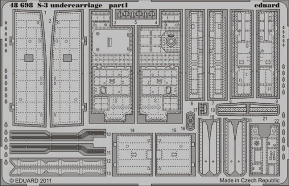 1/48 S-3 undercarriage (ITAL)