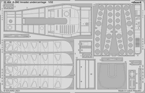 Douglas A-26C Invader undercarriage 1/32