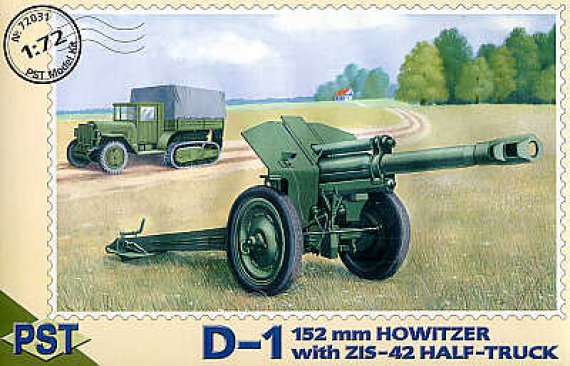PST 1/72 152mm Howitzer with Soviet ZIS-42 Half-track