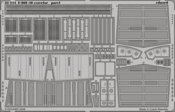 1/32 F-86F-40 exterior (KIN)
