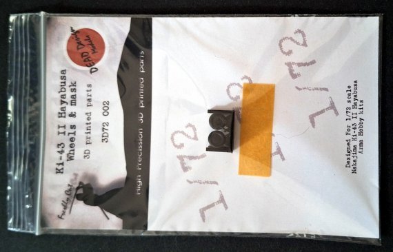 1/72 Nakajima Ki-43-II Hayabusa wheels and tail strut