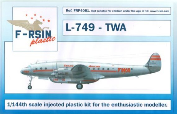 1/144 Lockheed L-049/L-749 Constellation  TWA  laser decals