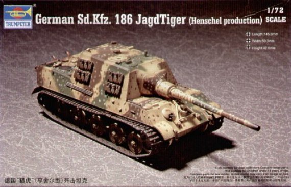 Trumpeter JagdTiger Sd.Kfz.186 Henschel 1/72