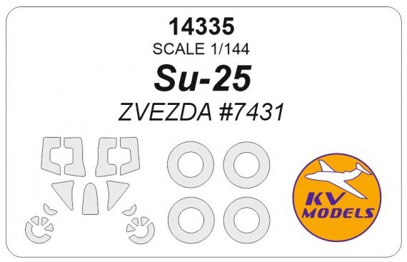 1/144 Suchoi Su-25 mask for Zvezda