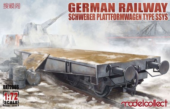 1/72 Railway Schwerer Plattformwagen Type SSys