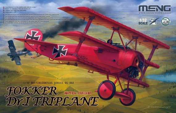 1/32 Fokker Dr.I Triplane Manfred von Richthofen Red Baron