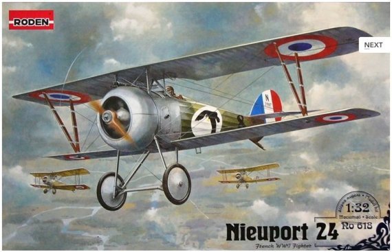 1/32 Nieuport 24 (French single fighter)