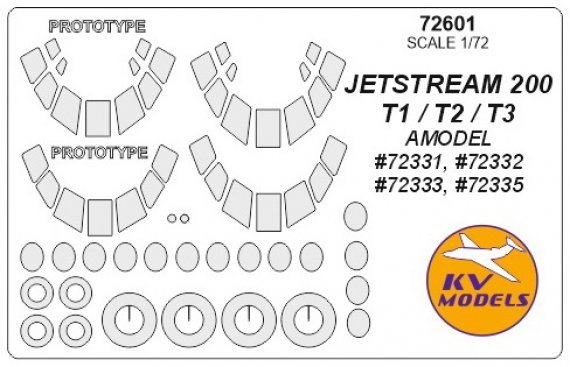 1/72 JetStream 200/T1/T2/T3 & prototype masks