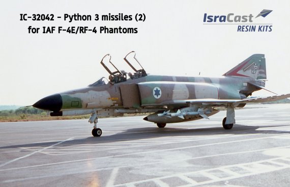 Isradecal Rafael Python 3 Raketen IAF F-4E/RF-4E 1/32