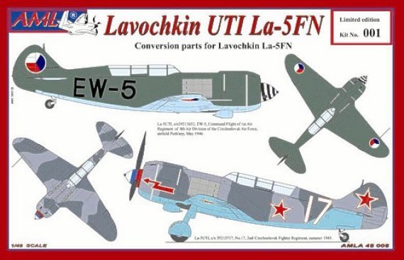 1/48 Lavochkin La-5FN Uti Decals, resin, etched