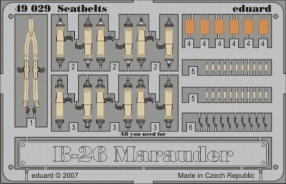 B-26 Marauder seatbelts  (REV/MON)