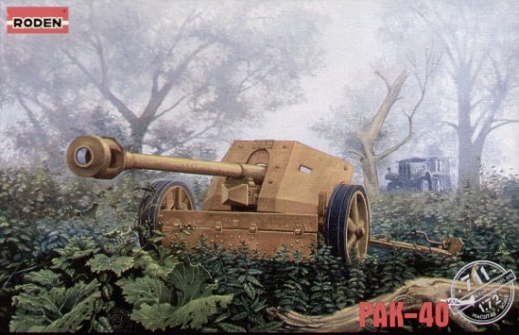 Roden 1/72 PaK-40 German WWII Field Gun Kit