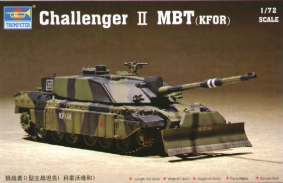 Trumpeter Challenger 2 MBT KFOR 1/72