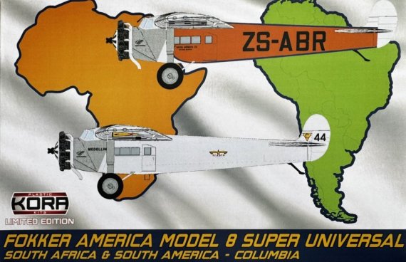 KORA Model Fokker America Model 8 US Firms 1/72