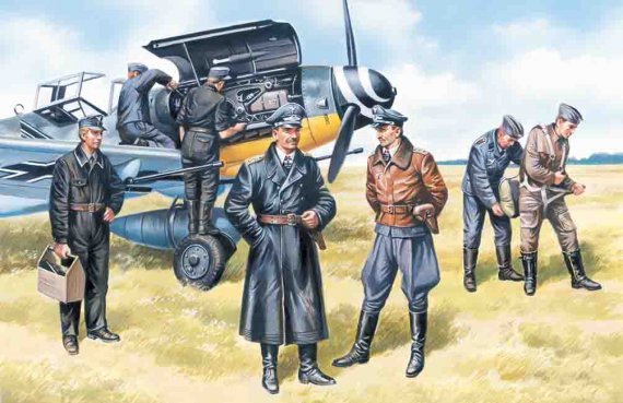 1/48 WWII Luftwaffe Pilots and Ground Personnel 1939-1945
