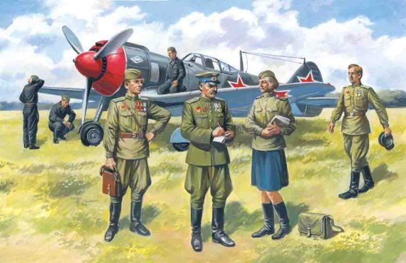 1/48 Soviet Air Force Pilots and Groundcrew