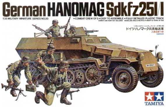 Tamiya 1/35 Sd.Kfz.251/1 Hanomag avec �quipage