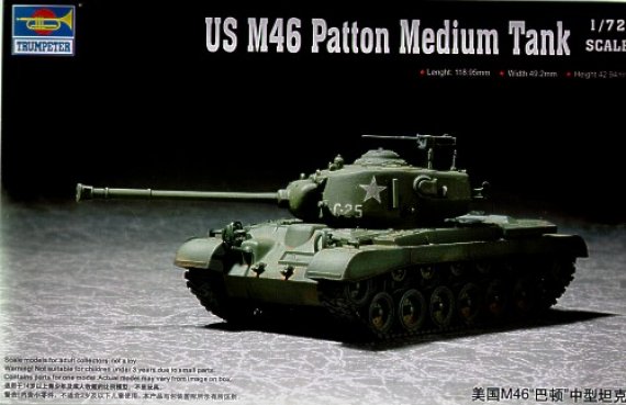 Trumpeter Modellbausatz M46 Patton 1/72