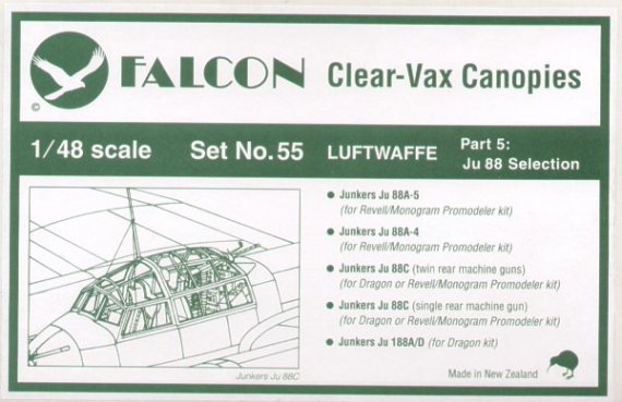 Falcon 1/48 Luftwaffe Part V Junkers Ju-88 Selection