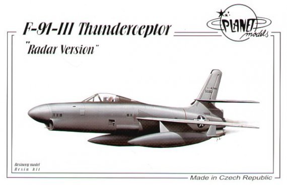 Planet 1/72 Republic XF-91 III Thunderceptor Radar