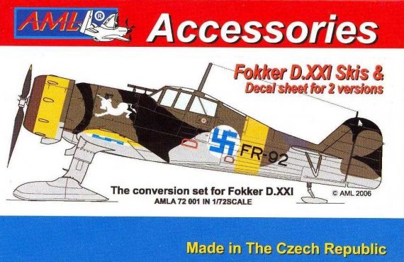 1/72 Fokker D.XXI Finnish decal with resin parts