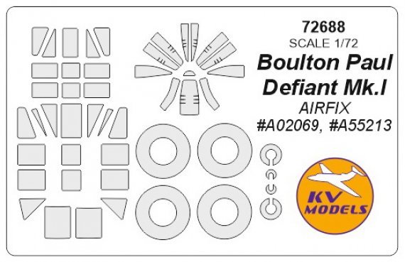 1/72 Boulton-Paul Defiant Mk.I masks