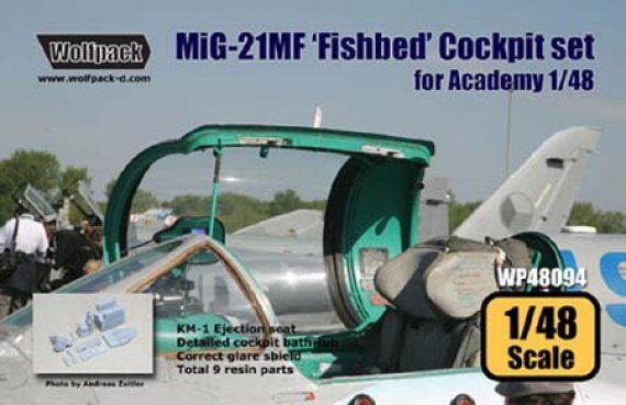 1/48 MiG-21MF 'Fishbed' Cockpit set (Academy)