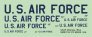 1/72 USAF lettering Blue image 1