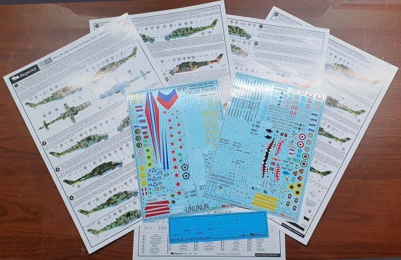 1/72 Mil Mi-24P Decal with opportunity make 51 marking variation