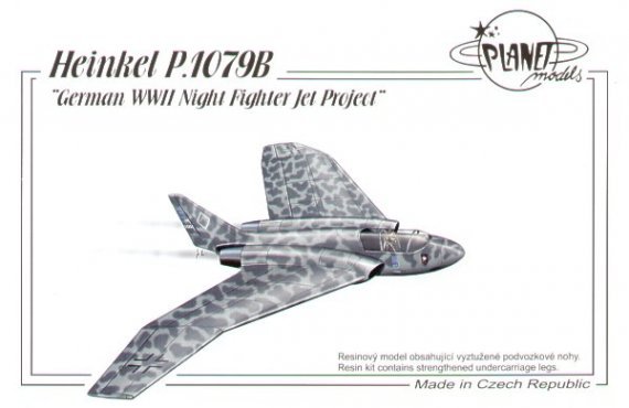 Planet 1/72 Heinkel P.1079B Modello Aereo