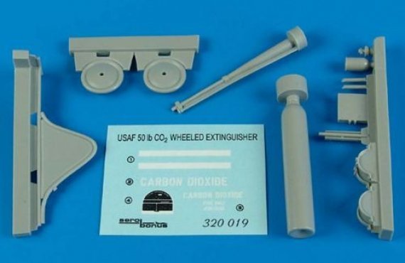 1/32 USAF Flightline 50 lb. CO2 extinguisher  wheeled