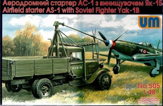 1/48 Airfield starter AS-1 with Soviet Fighter Yak-1B